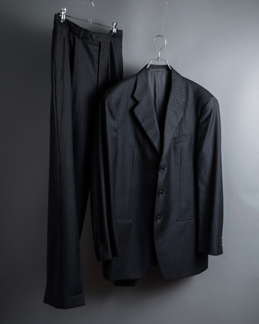 "ARMANI COLLEZIONI" Deep charcoal pinstripe set up
