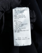 "HELMUT LANG" Leather lapel design, glossy jacket