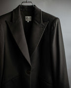 "ARMANI COLLEZIONI" Sharp peak lapel 100% cashmere tailored jacket