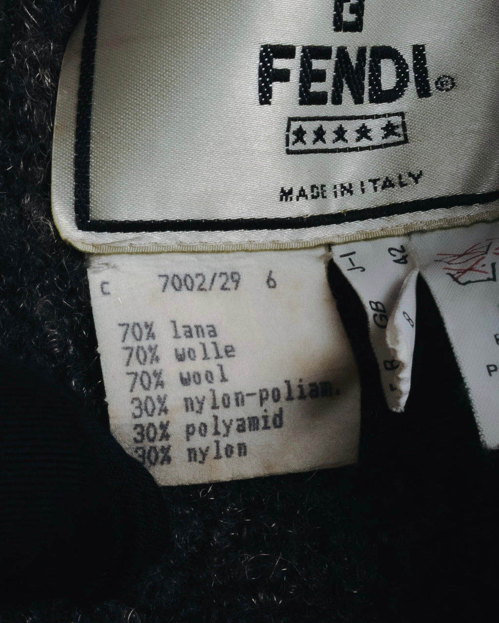 –SPECIAL– "FENDI"
Late 80s-early 90s oversized pile wool wrap coat