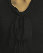 -SPECIAL- "CHANEL" 04AW Sheer bow-tie knit top