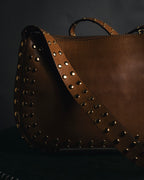 "MARNI" 2010’s-20’s studded leather shoulder bag