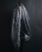 "Christian Dior" 80’s-90’s Burnout velvet arabesque logo stole