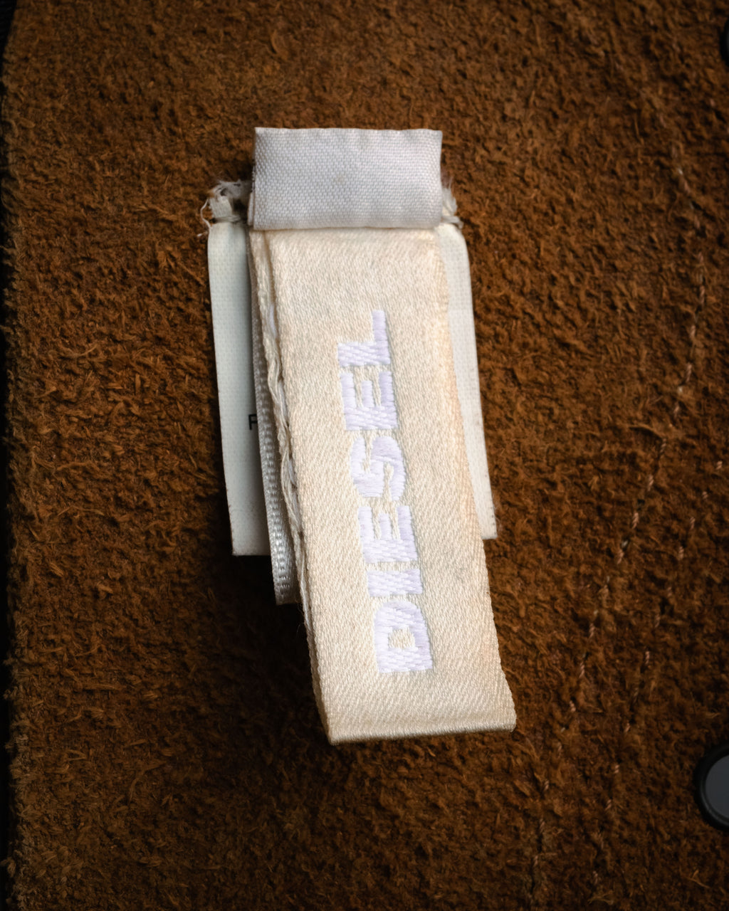 “DIESEL” 2000’s Studded craft leather belt