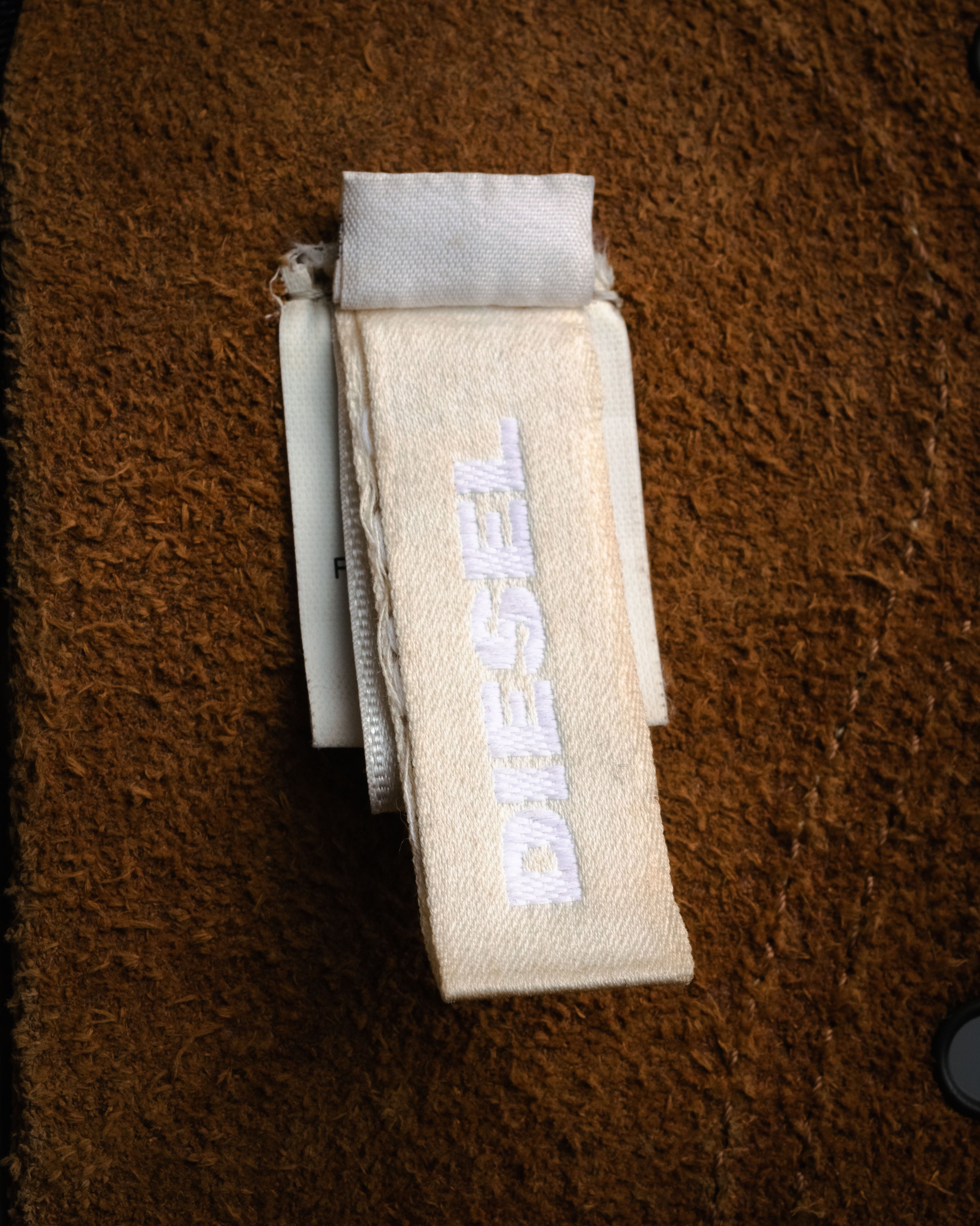 “DIESEL” 2000’s Studded craft leather belt