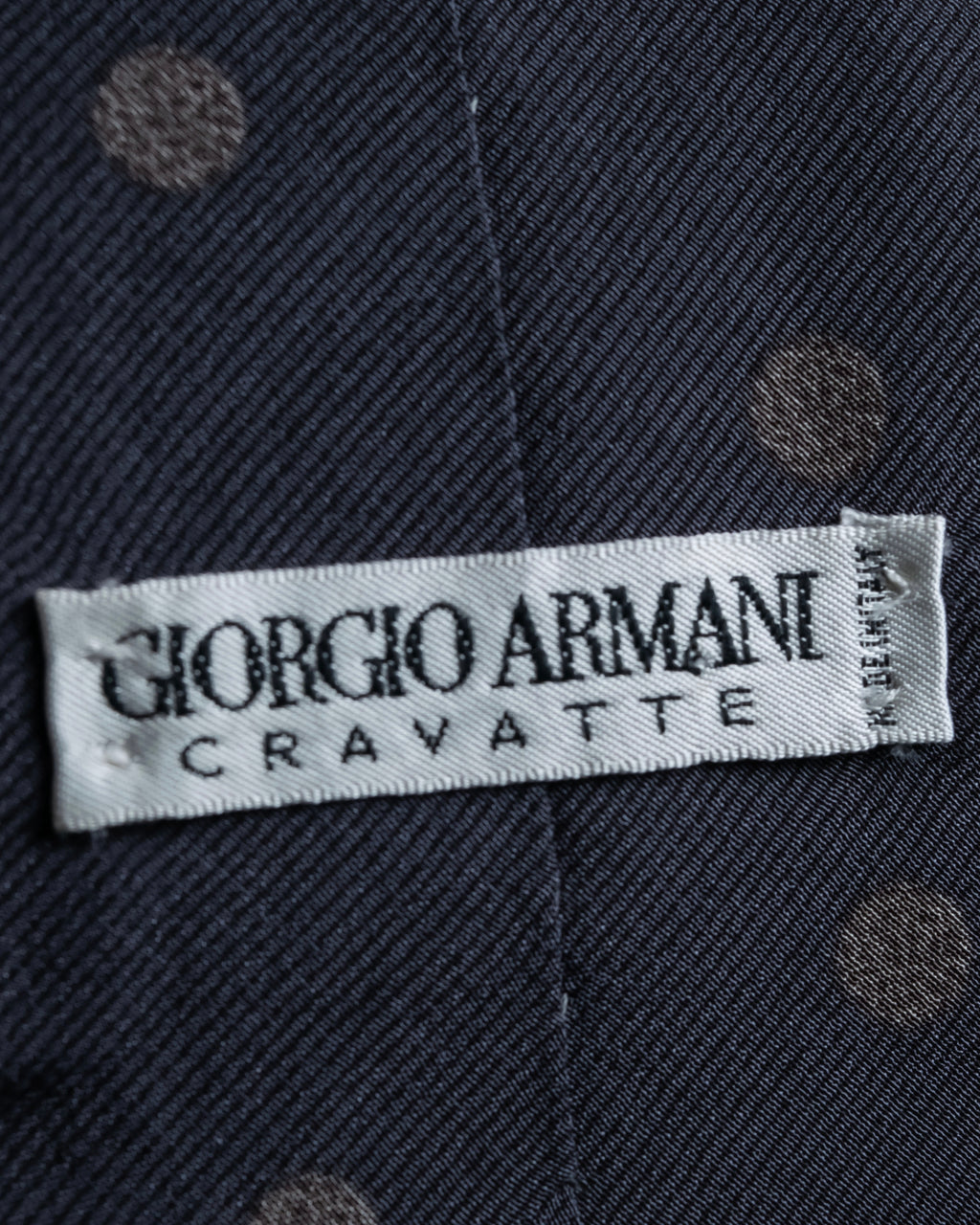 "GIORGIO ARMANI" Dot pattern silk  necktie