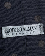 "GIORGIO ARMANI" Dot pattern silk  necktie