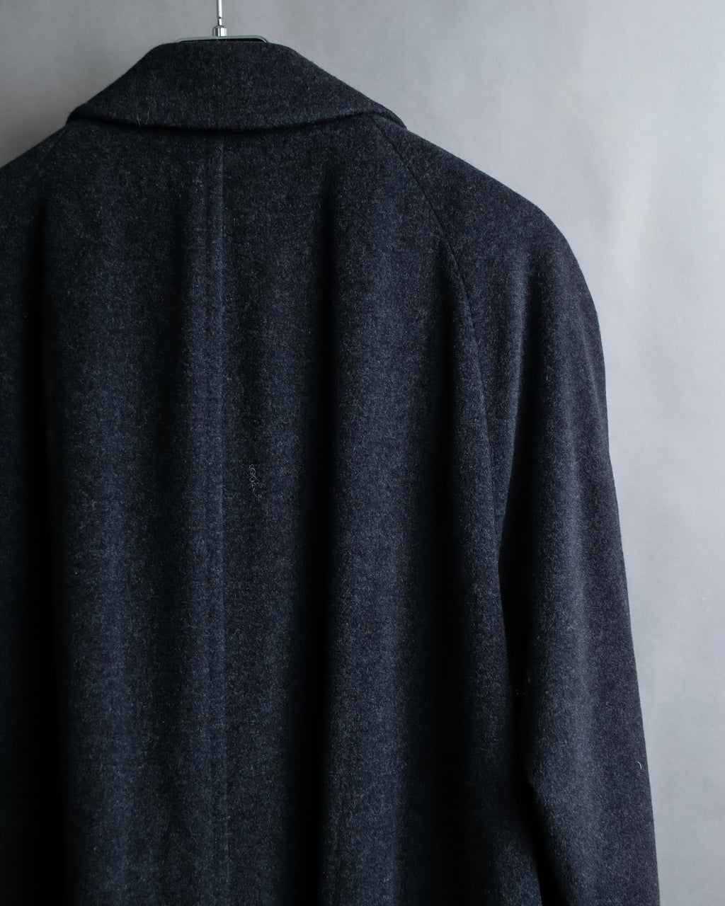 "BURBERRYS" Vintage stand collar concealed long coat