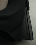 “JUNYA WATANABE” 2008AW Pearl trimmed cupra dress