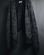 "Maison Martin Margiela" 2011AW deconstructed melange mohair wool cardigan