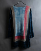 "Loro Piana" Hand-painted gradient knit tunic