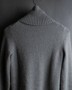 "GUCCI" Cashmere brand double zipper blouson