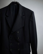 "Y's" 94AW sharp lapel cut design double-breasted jacket
