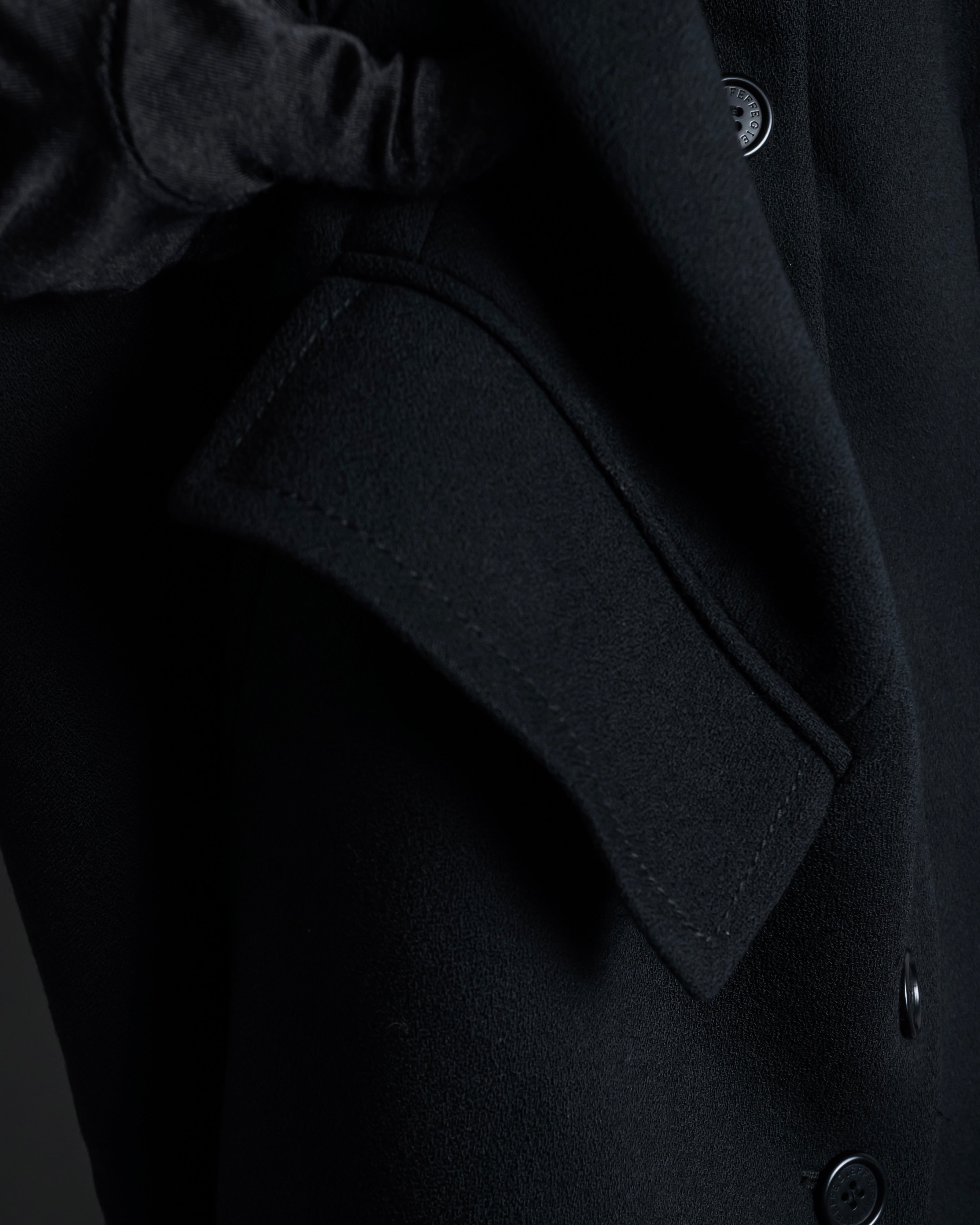 "GIANFRANCO FERRE" Multiple button sequences shaped long coat