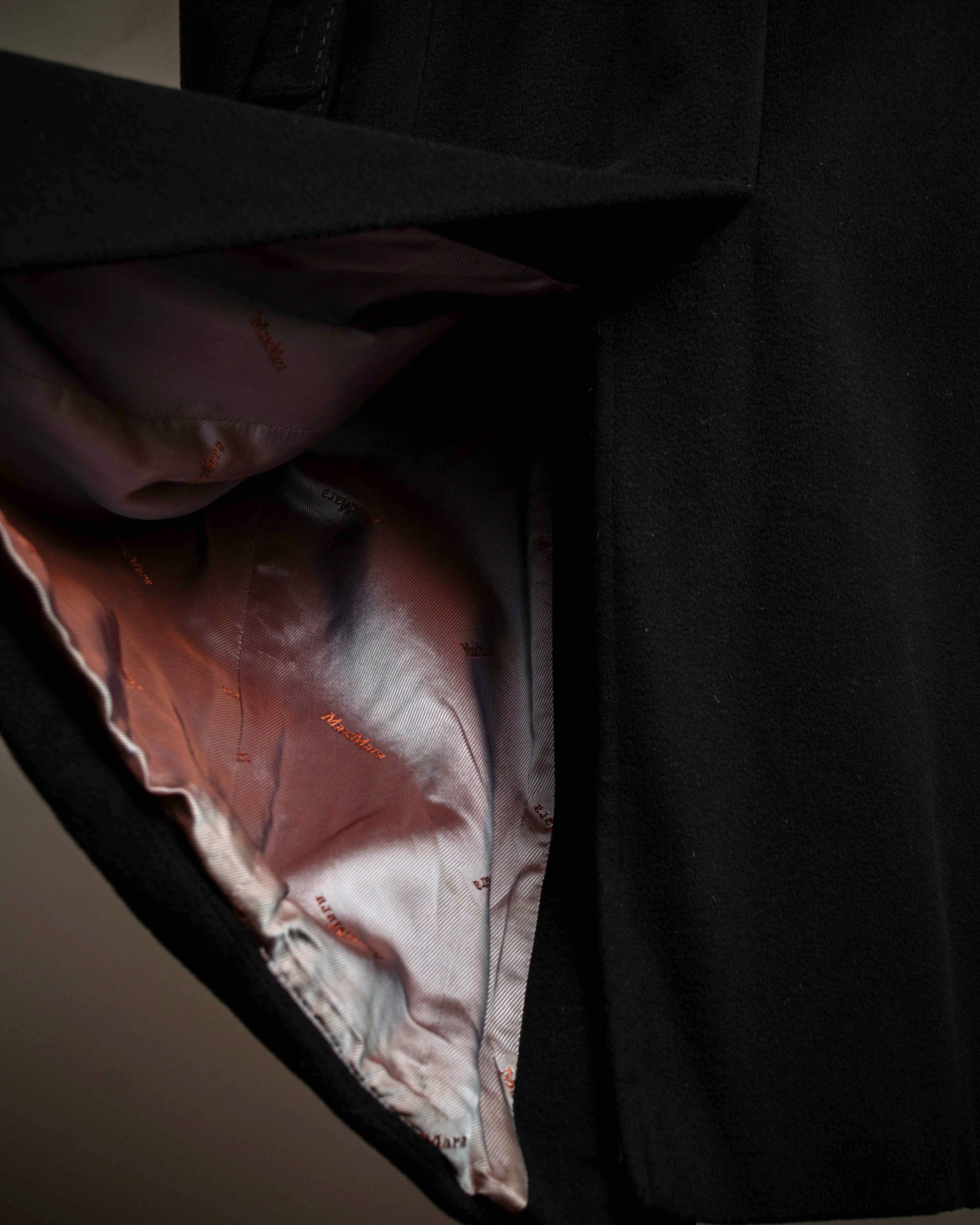 "Max Mara" Stitch design draping chester coat