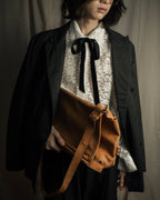 "MAISON MARGIELA" 12SS over flap design leather shoulder bag