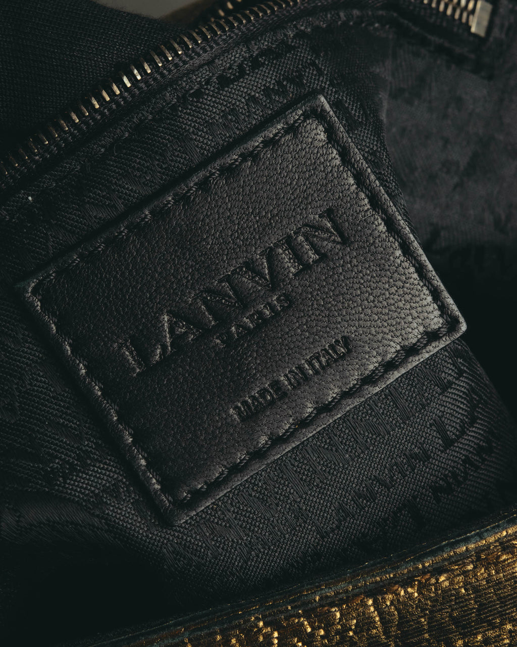 “LANVIN” 2008-2015 Metallic Happy shoulder bag