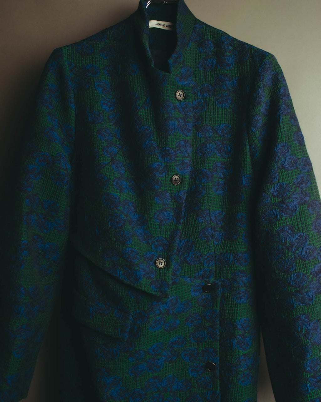 "HENRIK VIBSKOV" 2020's Textured jacquard long coat