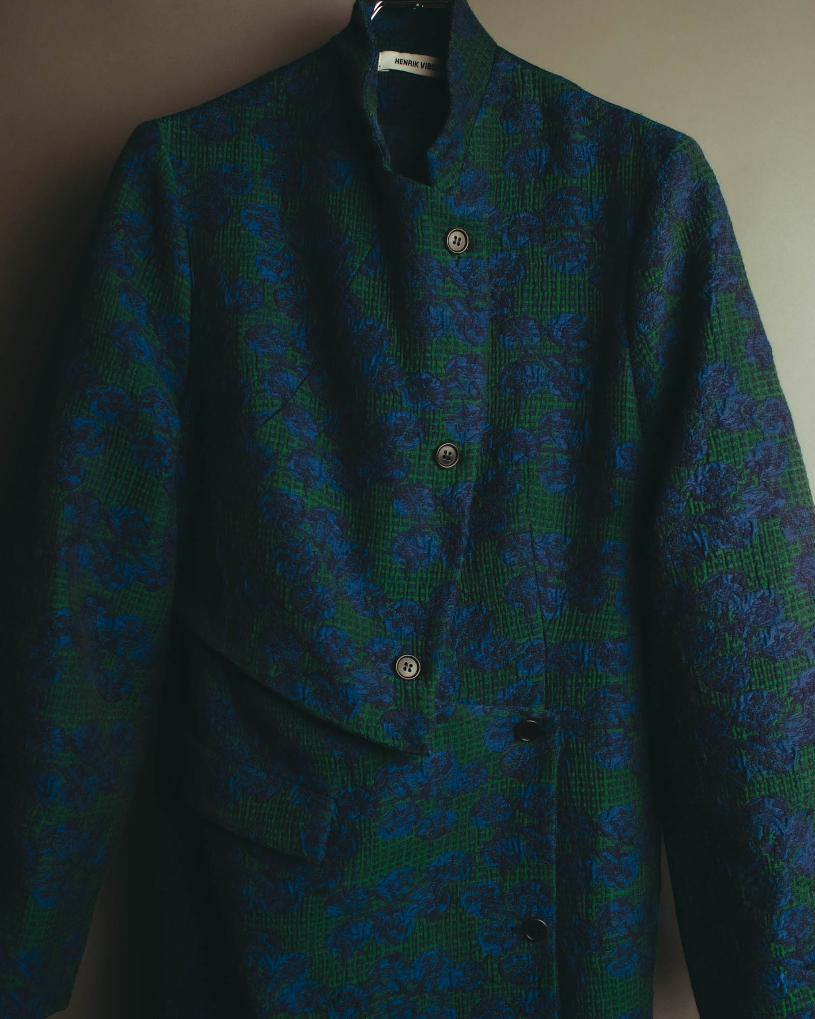 "HENRIK VIBSKOV" 2020's Textured jacquard long coat
