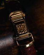 –SPECIAL– "LOEWE" 80’s-90’s Rectangular anagram bangle bracelet watch