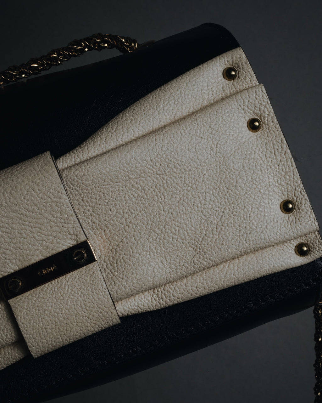 "Chloe" June bow-detail chain shoulder bag