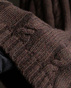 "Vintage cable knit turtleneck sweater"