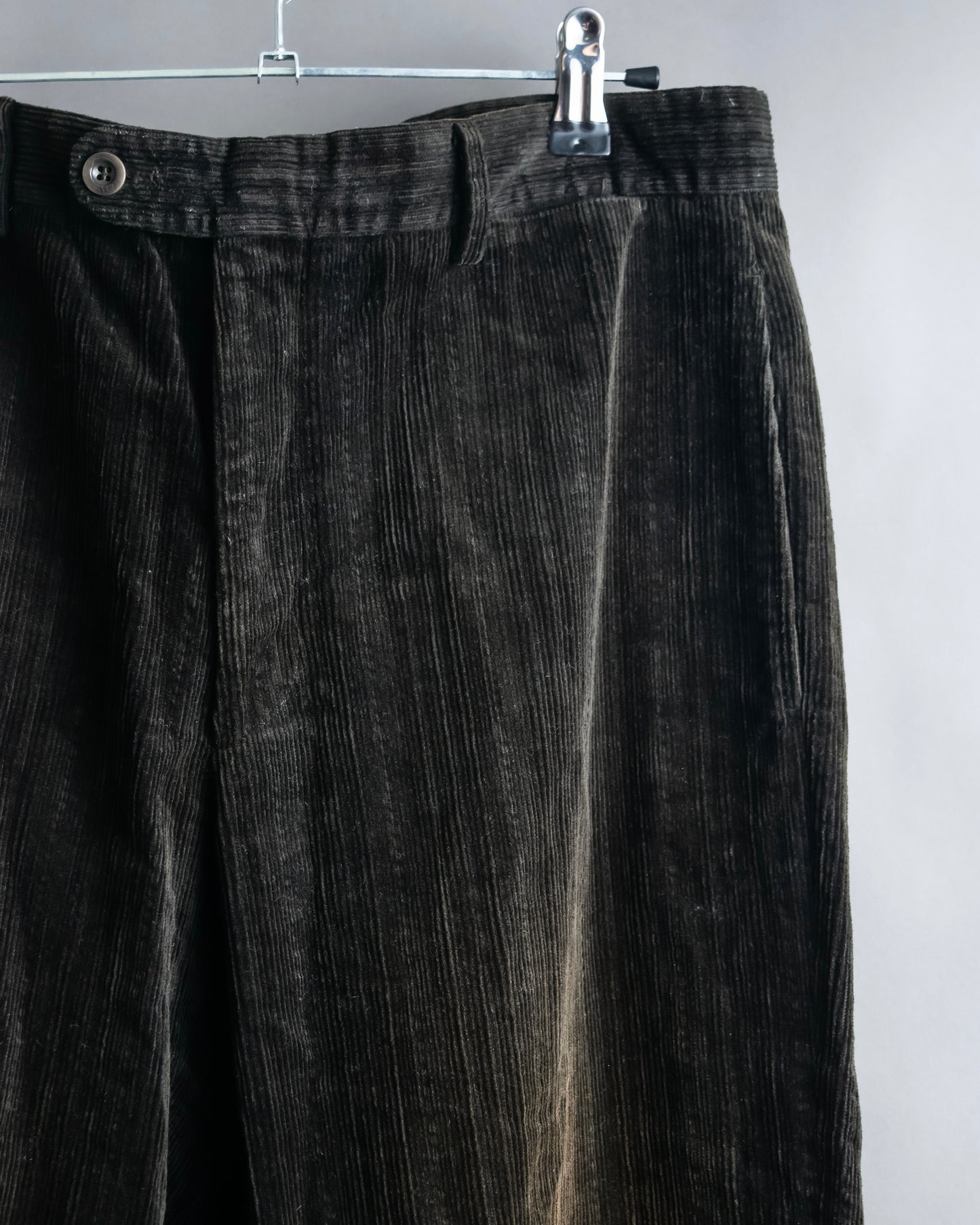 "HERMES" Faded corduroy tapered pants