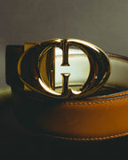 “Gucci” Leather reversible Double G belt