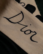 "Christian Dior" Iconic motif silk twilly scarf