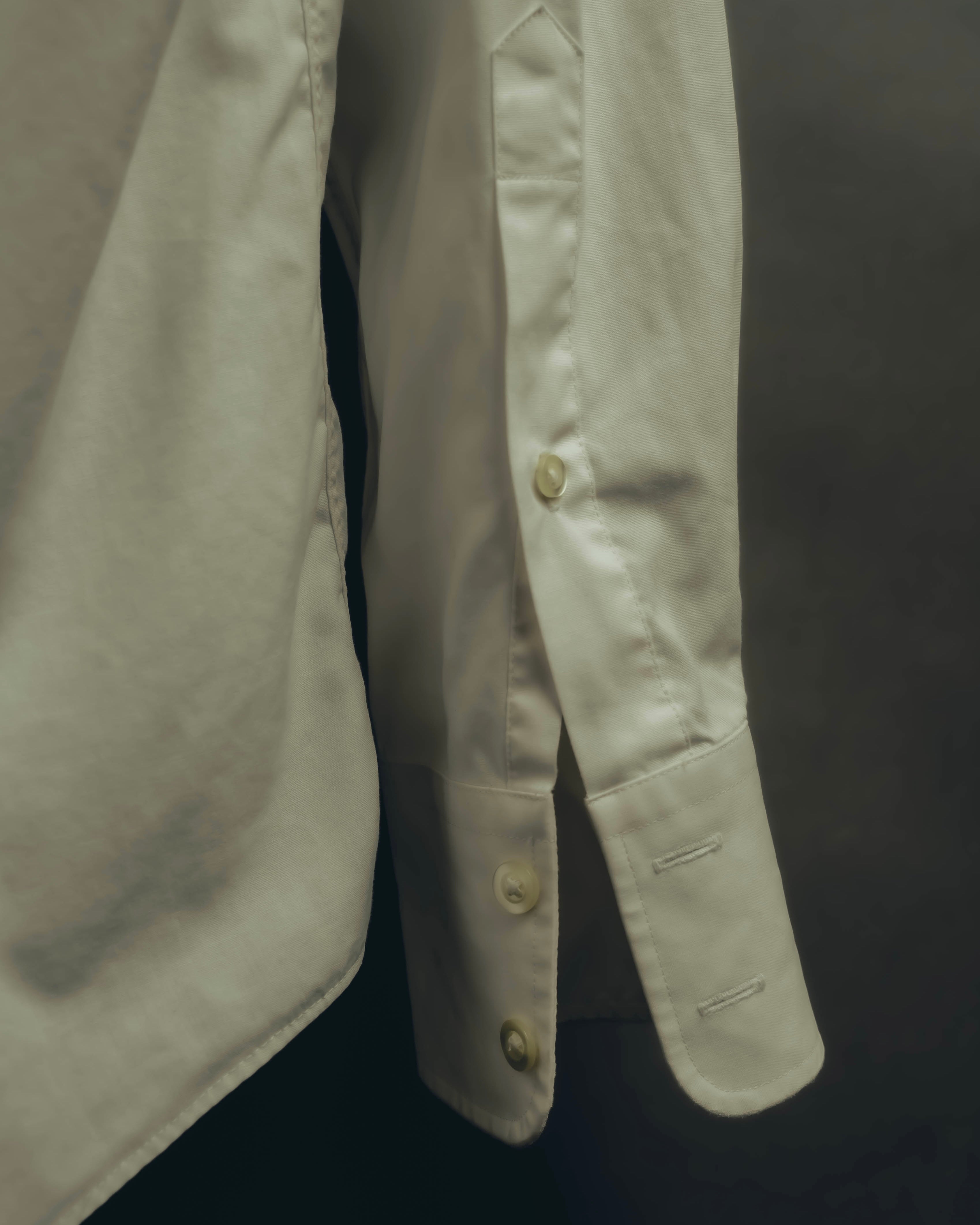 "Yves Saint Laurent" 80's-90's Classic off white dress shirt