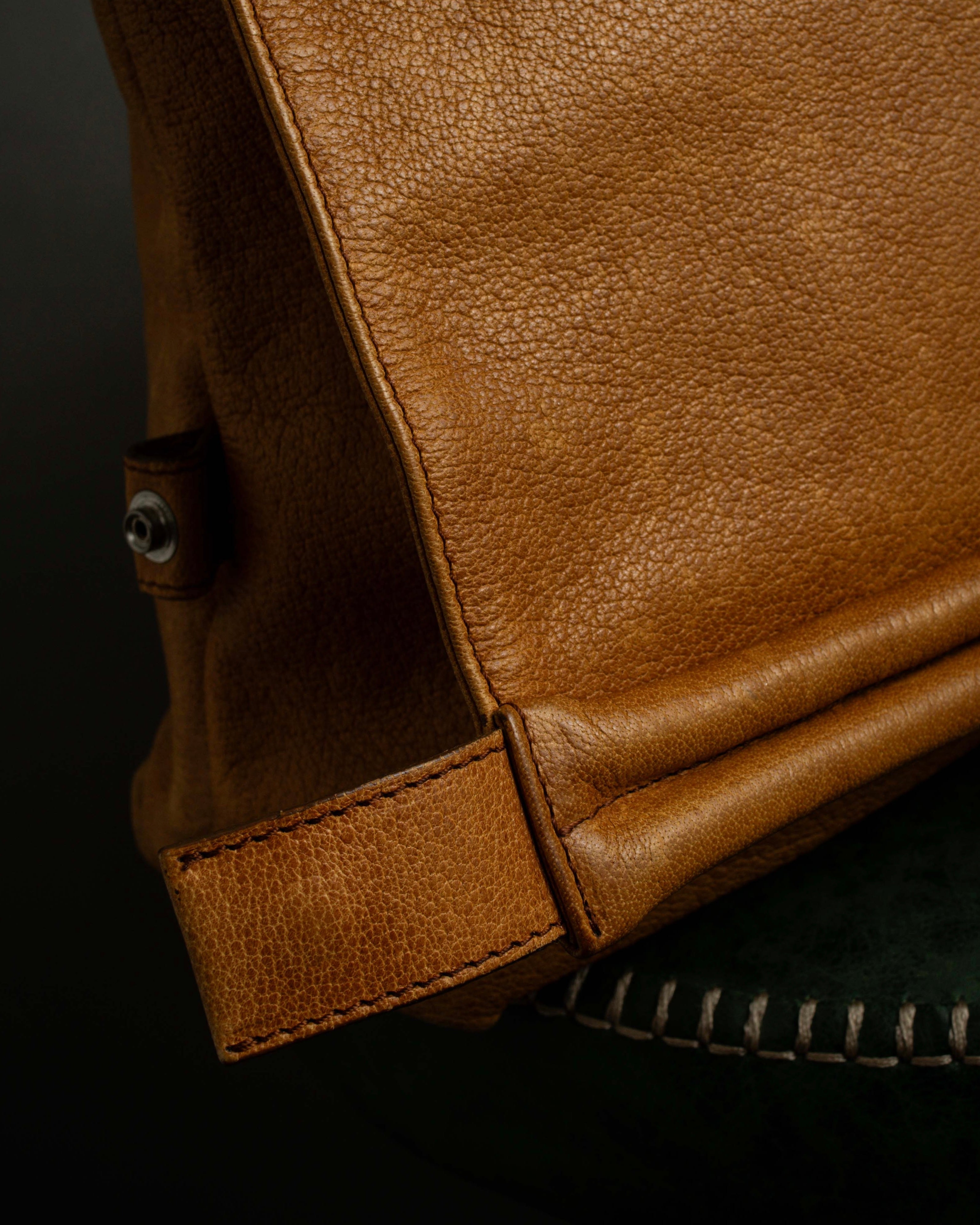 "MAISON MARGIELA" 12SS over flap design leather shoulder bag