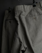 "HERMES" Cotton linen wide tapered slacks