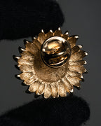 “Christian Dior” 80’s–Early 90’s Sun and moon motif rhinestone brooch