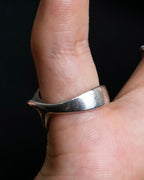 “Georg Jensen” Twisted shape silver ring