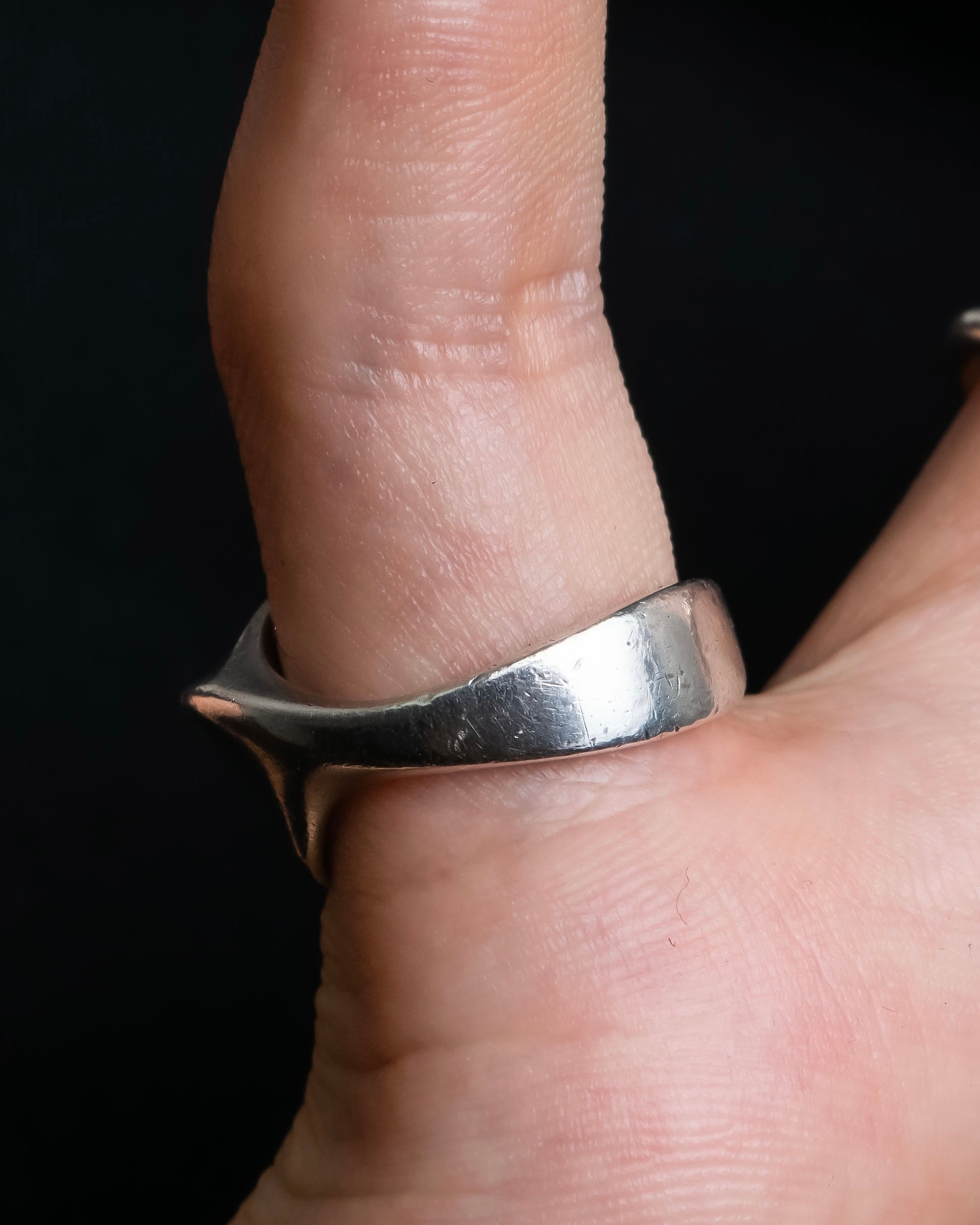 “Georg Jensen” Twisted shape silver ring