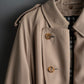 "BURBERRY" Military detail belted maxi length trench coat