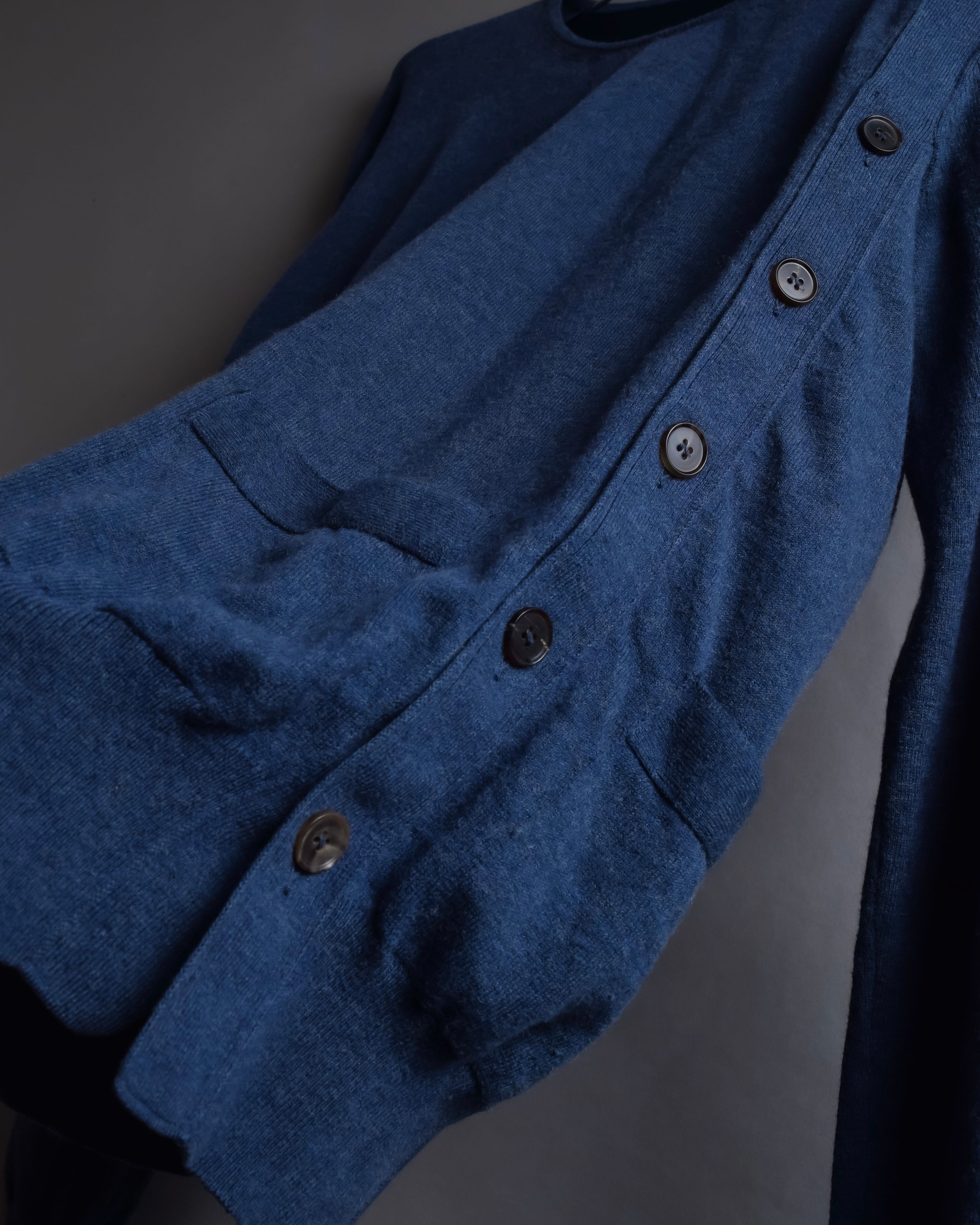 "MAISON MARGIELA" 17SS Asymmetric button line knit