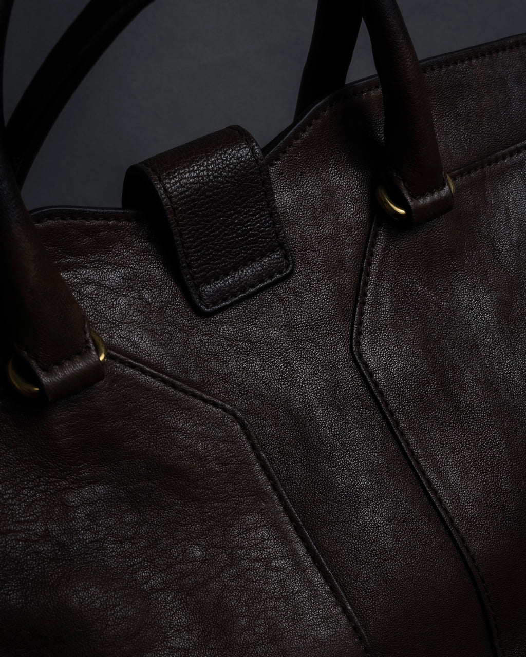 "YVES SAINT LAURENT" 11'year-12'year Chic Gabas leather bag