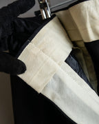 "Vintage subtle gloss striped wide slacks"