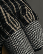 -SPECIAL- "Maison Margiela"2015's Tabi striped fabric ankle boots