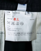 "COMME des GARCONS" Wool gabardine flare maxi length skirt