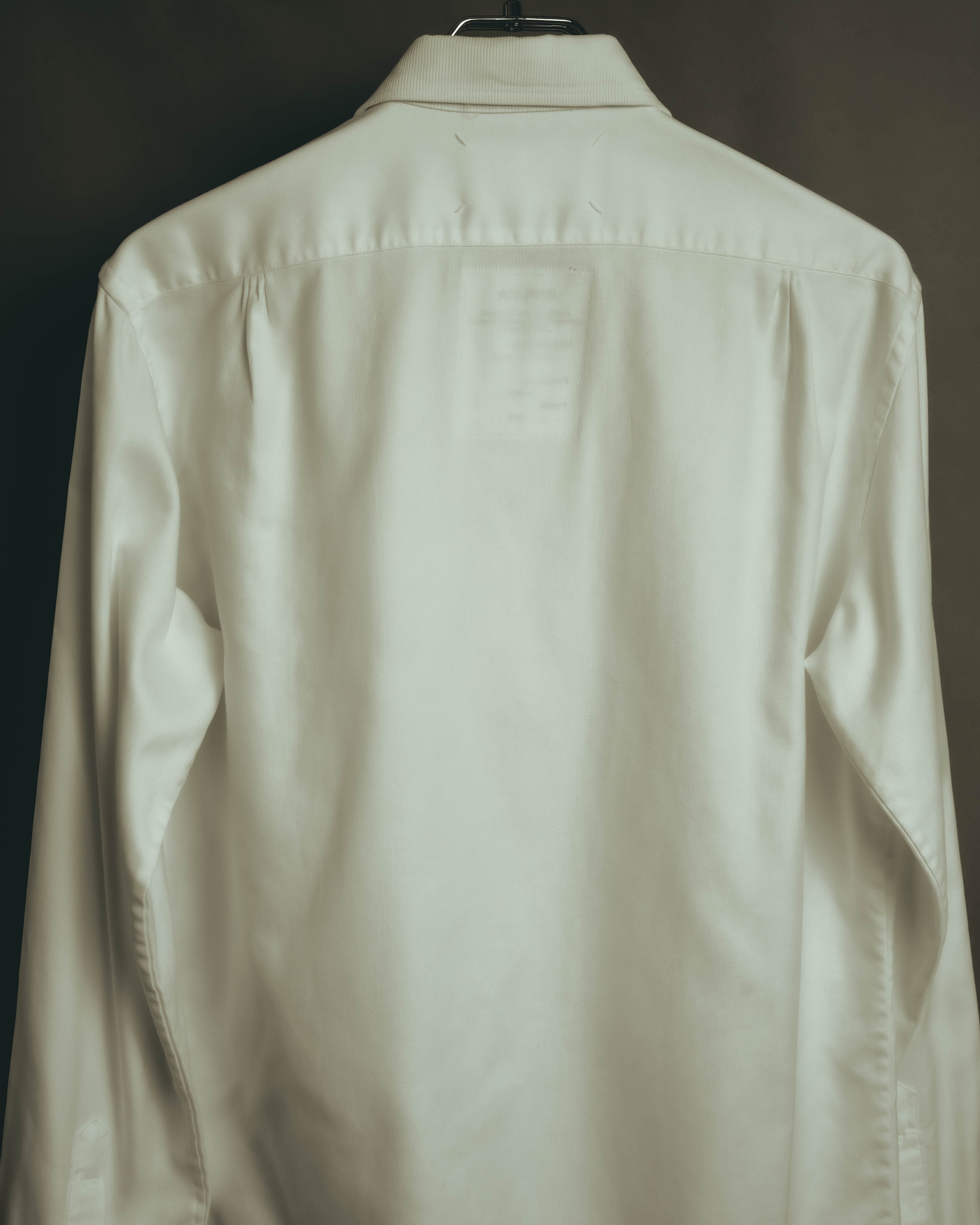 “Maison Martin Margiela” Replica 00’s-10’s Line 14 textured bib white shirt