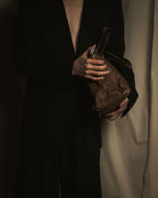 miu miu 90年代-00年代植物鞣革做旧皮革医生轮廓包