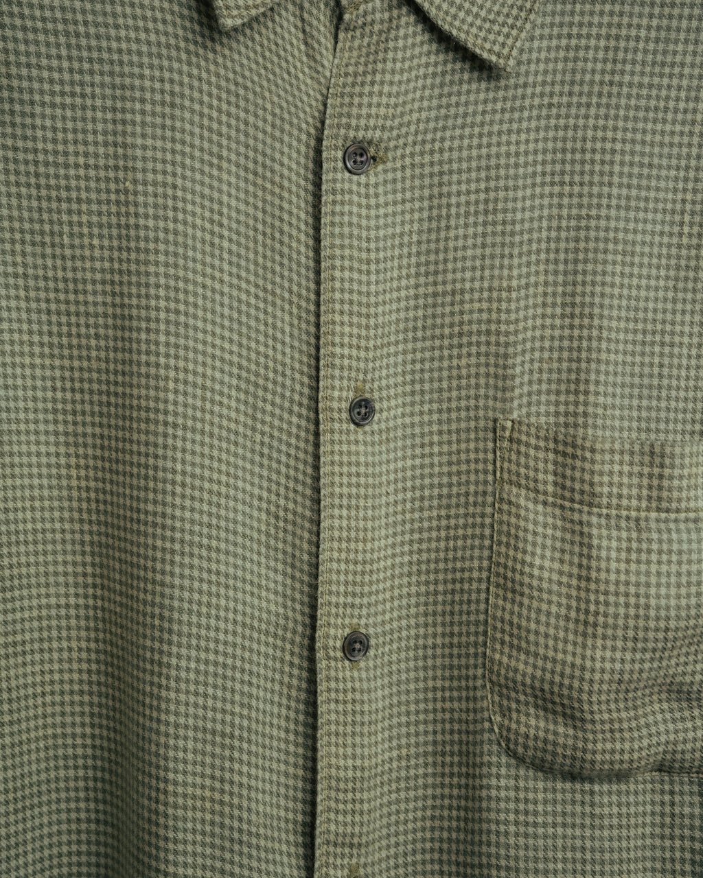 -MOOD Vintage Collections-
90’s Houndstooth linen relaxed shirt