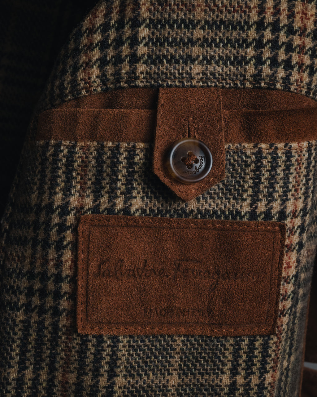 –SPECIAL– "Salvatore Ferragamo" 00’s reversible shearling sheep skin jacket