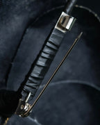 "CHANEL" Deep black camellia brooch