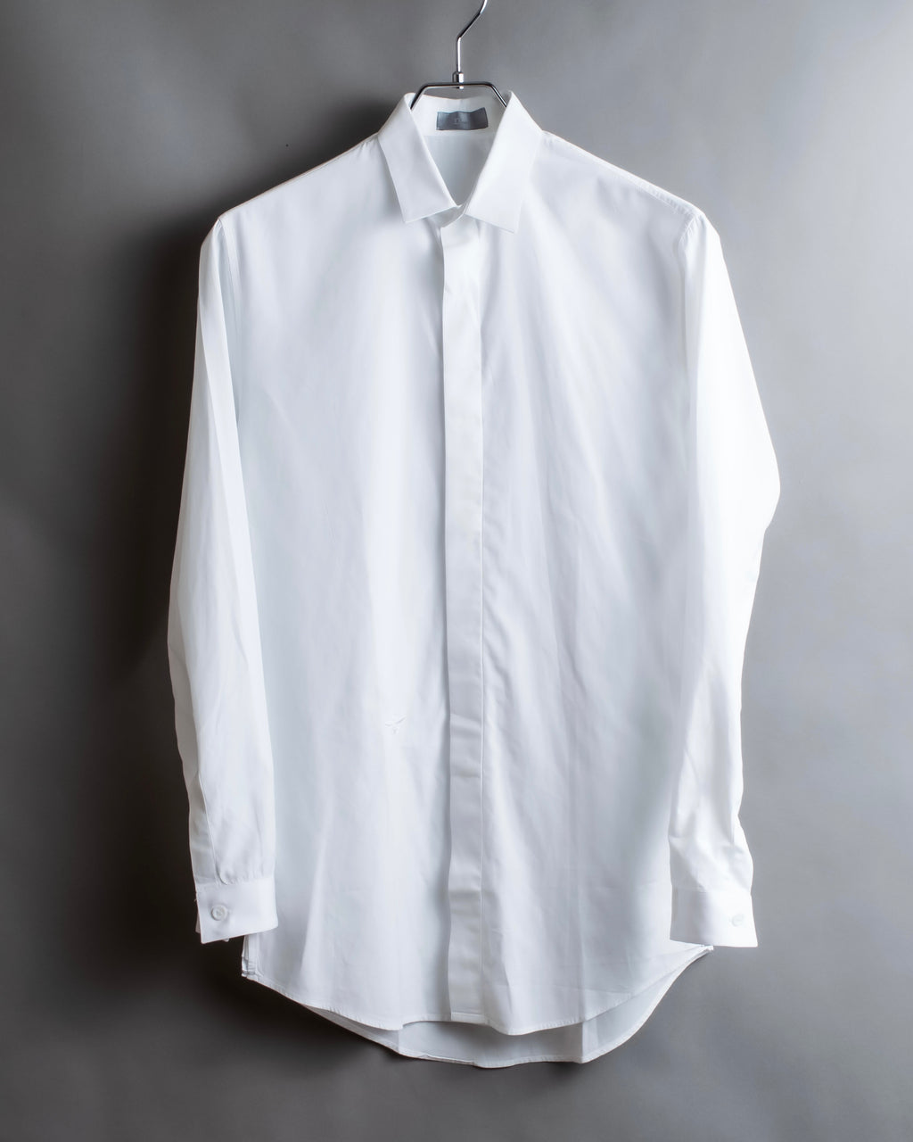 "Dior" Fly front design bee embroidery cotton shirt