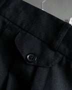 "Vintage high-waisted wide tapered slacks"