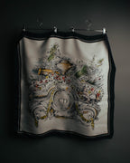 "Christian Dior" Vintage baroque print square scarf