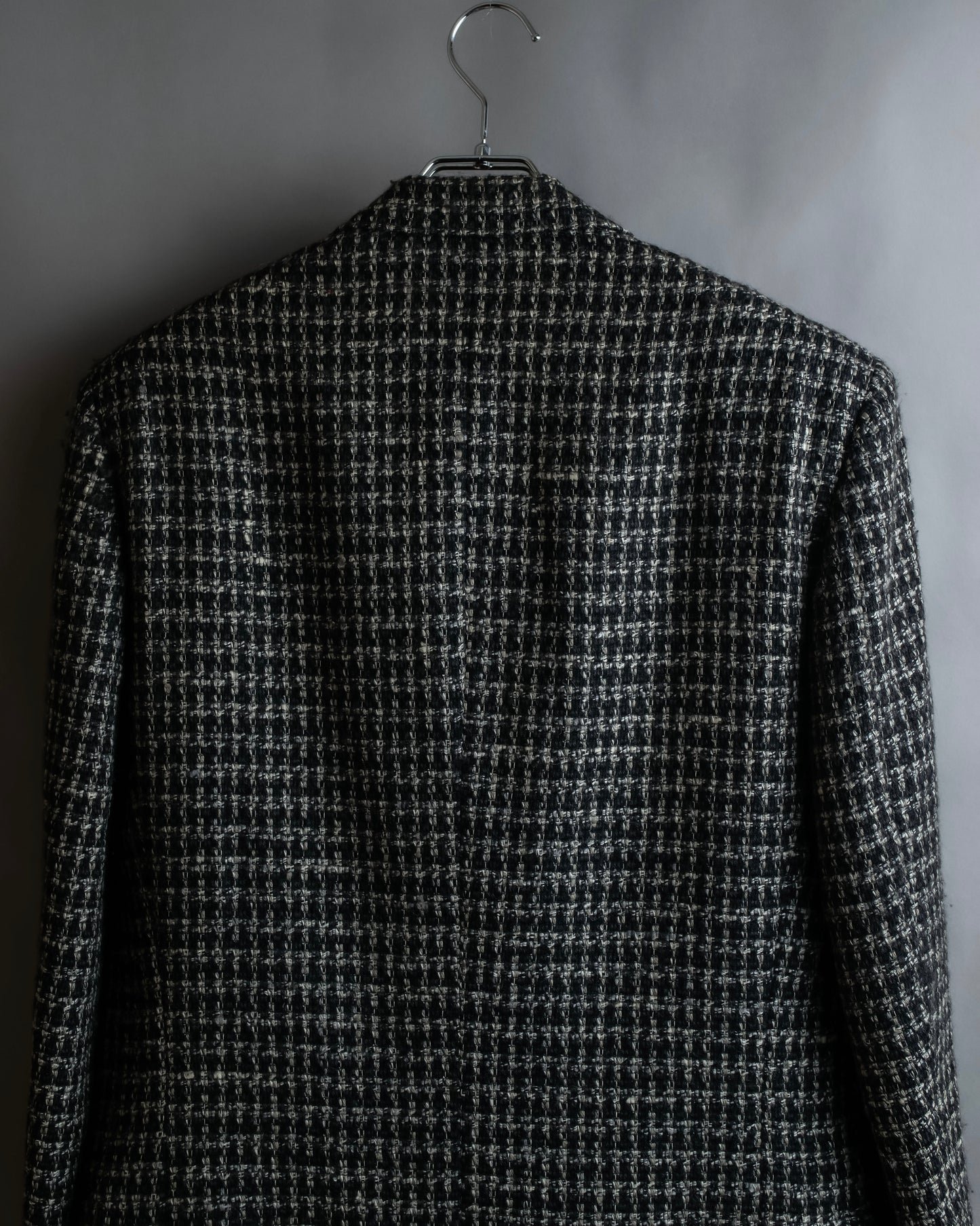 "GIORGIO ARMANI" Twill houndstooth pattern tailored jacket